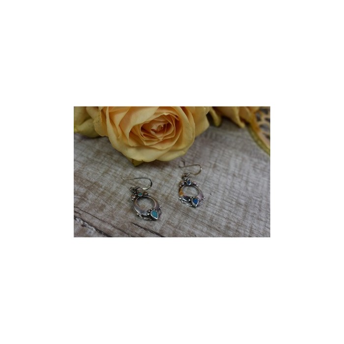 Handmade 925 Sterling Silver Turquoise Earrings