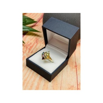 925 Sterling Silver Multi Gemstones Ring Size 9