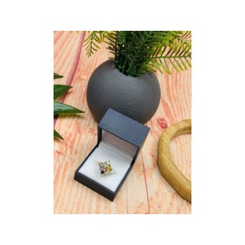 925 Sterling Silver Multi Gemstones Ring Size 9