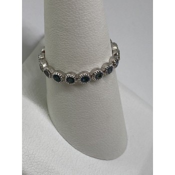 925 Sterling Silver Ring With Topaz Size 8