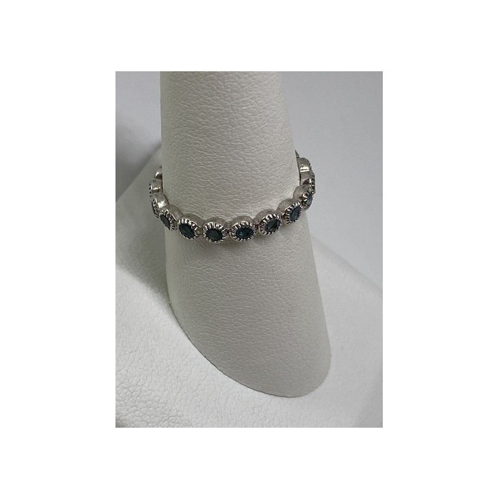 925 Sterling Silver Ring With Topaz Size 8