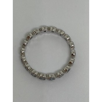 925 Sterling Silver Ring With Topaz Size 8