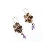 925 Sterling Silver Amethyst & Marcasites 