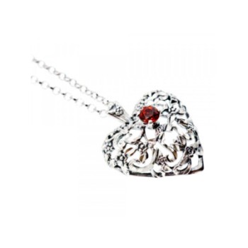 925 STERLING SILVER GARNET 