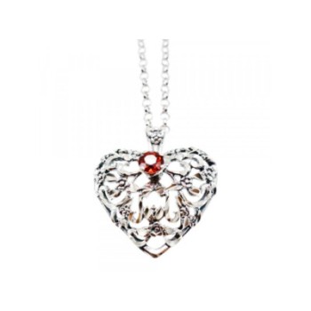 925 STERLING SILVER GARNET 