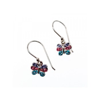 925 Sterling Silver CZ & Enamel 