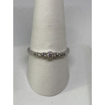 925 Sterling Silver CZ Ring Size 10