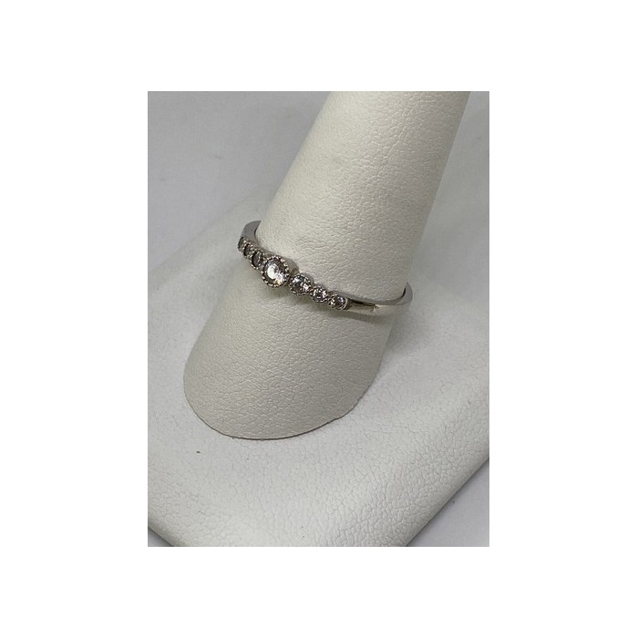 925 Sterling Silver CZ Ring Size 10