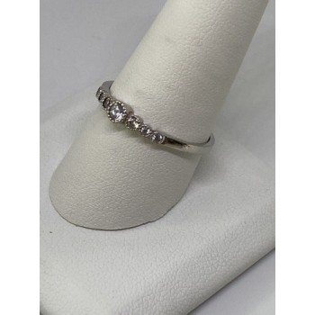 925 Sterling Silver CZ Ring Size 10