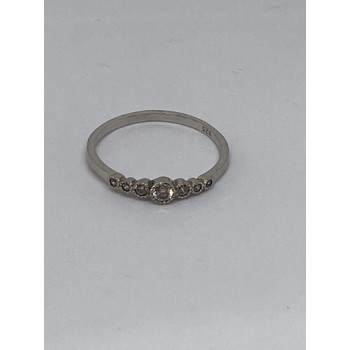 925 Sterling Silver CZ Ring Size 10
