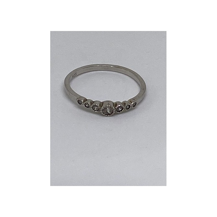 925 Sterling Silver CZ Ring Size 10