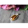925 STERLING SILVER TIGER'S EYE PENDANT