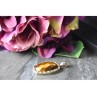 925 STERLING SILVER TIGER'S EYE PENDANT