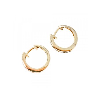 925 Sterling Silver Gold Plated CZ Earrings