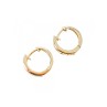 925 Sterling Silver Gold Plated CZ Earrings