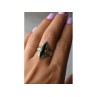 Vintage 925 Sterling Silver Black Agate Ring Size 8