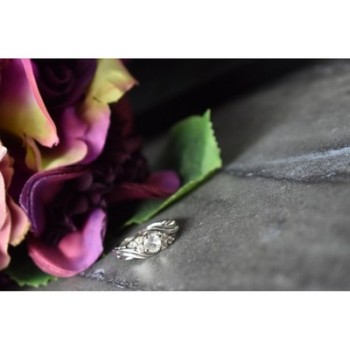 925 Sterling Silver White Topaz Ring Size 6.5