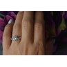 925 Sterling Silver White Topaz Ring Size 6.5