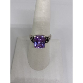 925 Sterling Silver Ring With CZ Size 8