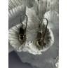 925 Sterling Silver With Gold Plated Part Earrings Length 1 Inch
