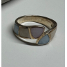 925 Sterling Silver Abalone Ring Size 7