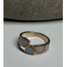 925 Sterling Silver Abalone Ring Size 7