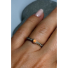 925 Sterling Silver Agate Ring Size 6