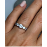 925 Sterling Silver CZ Ring Size 6.5