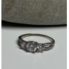 925 Sterling Silver CZ Ring Size 6.5