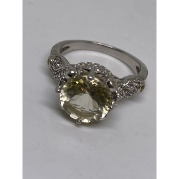 925 Sterling Silver CZ Ring Size 8.75