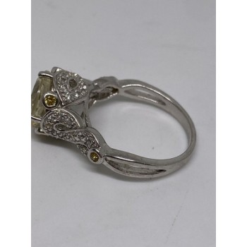 925 Sterling Silver CZ Ring Size 8.75