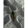 925 Sterling Silver Malachite Pendant Length 1.15 Inch