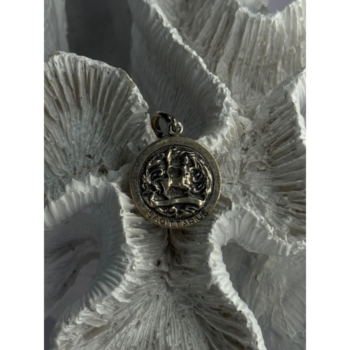 925 Sterling Silver Sagittarius Astrological Sign Zodiac Pendant Danecraft