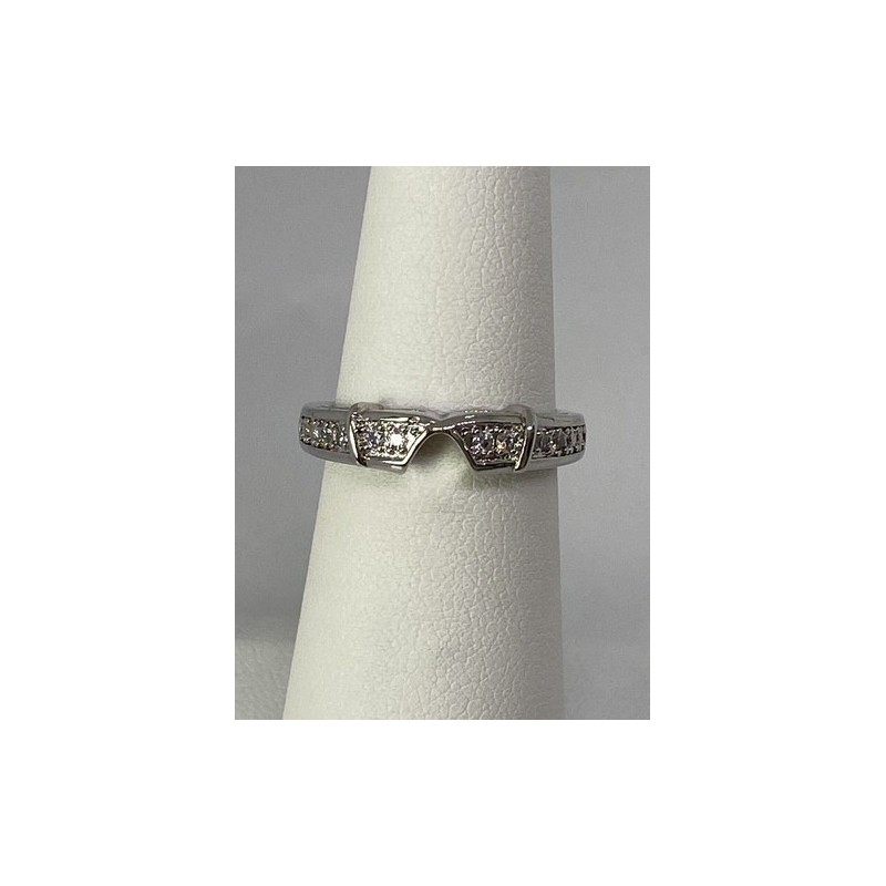 925 Sterling Silver CZ Ring Size 5.5