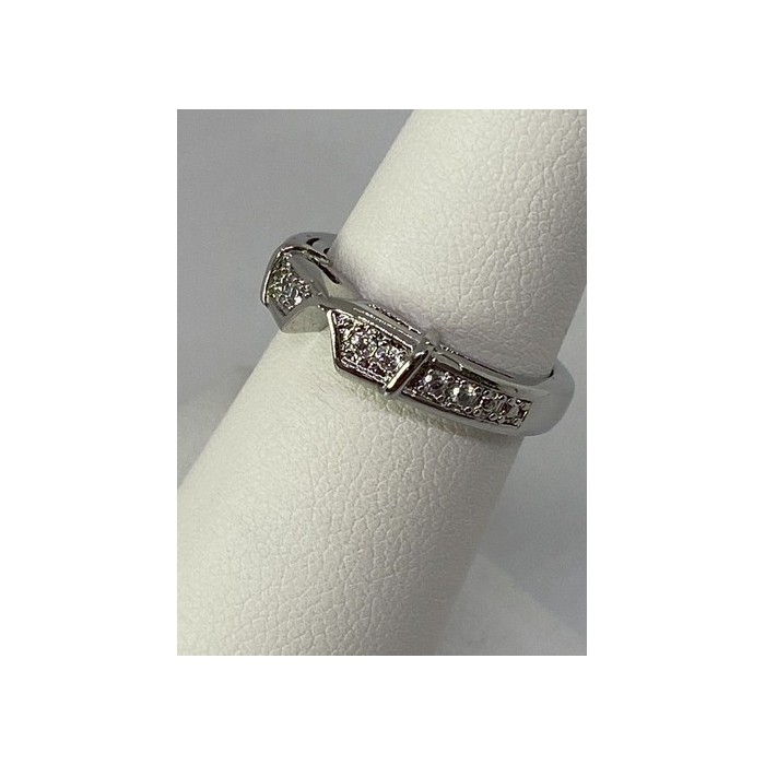 925 Sterling Silver CZ Ring Size 5.5