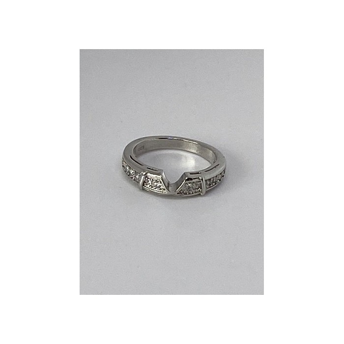 925 Sterling Silver CZ Ring Size 5.5