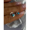 925 Sterling Silver Turquoise Stud Earrings