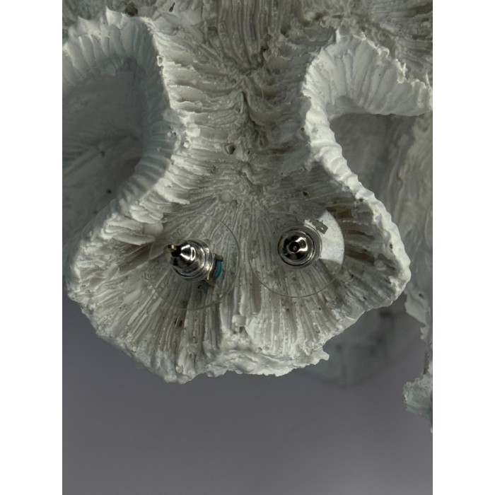 925 Sterling Silver Turquoise Stud Earrings