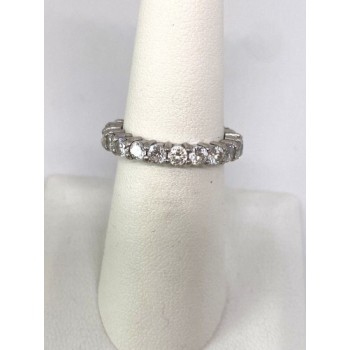 925 Sterling Silver CZ Ring Size 5.75