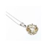 925 STERLING SILVER CITRINE CHAIN WITH PENDANT