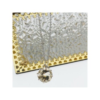 925 STERLING SILVER CITRINE CHAIN WITH PENDANT