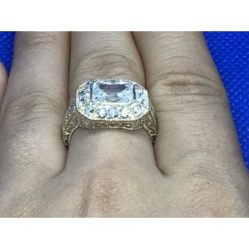 925 Sterling Silver CZ Ring Size 8.5