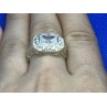 925 Sterling Silver CZ Ring Size 8.5
