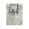 925 Sterling Silver Gold Plated Peridot Ring Size 8
