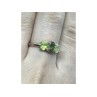 925 Sterling Silver Gold Plated Peridot Ring Size 8