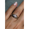 925 Sterling Silver Morganite Ring Size 6