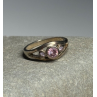 925 Sterling Silver Morganite Ring Size 6