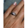 925 Sterling Silver Morganite Ring Size 6