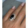 925 Sterling Silver Onyx Ring Size 5.5