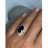 925 Sterling Silver Onyx Ring Size 5.5